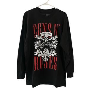 Guns N Roses Men's Unisex Appetite for Destruction Long Sleeve T-Shirt L Large